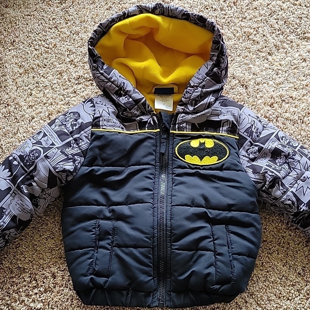 Batman toddler jacket, 2T, euc